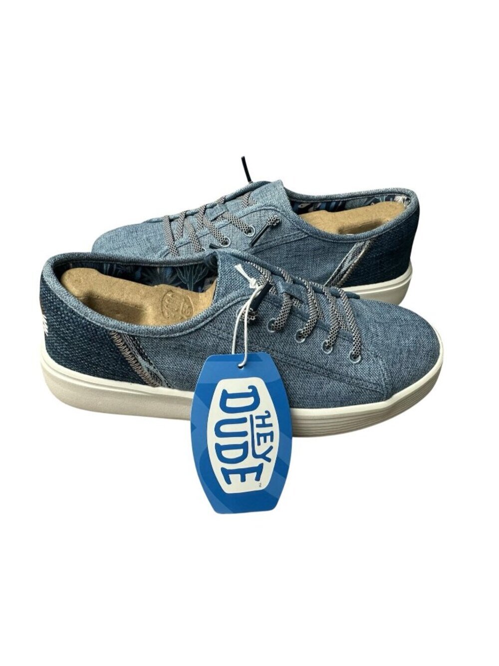 Hey Dude Cody W Craft Womens Size 9 Blue Shoes, Preowned With Original Box